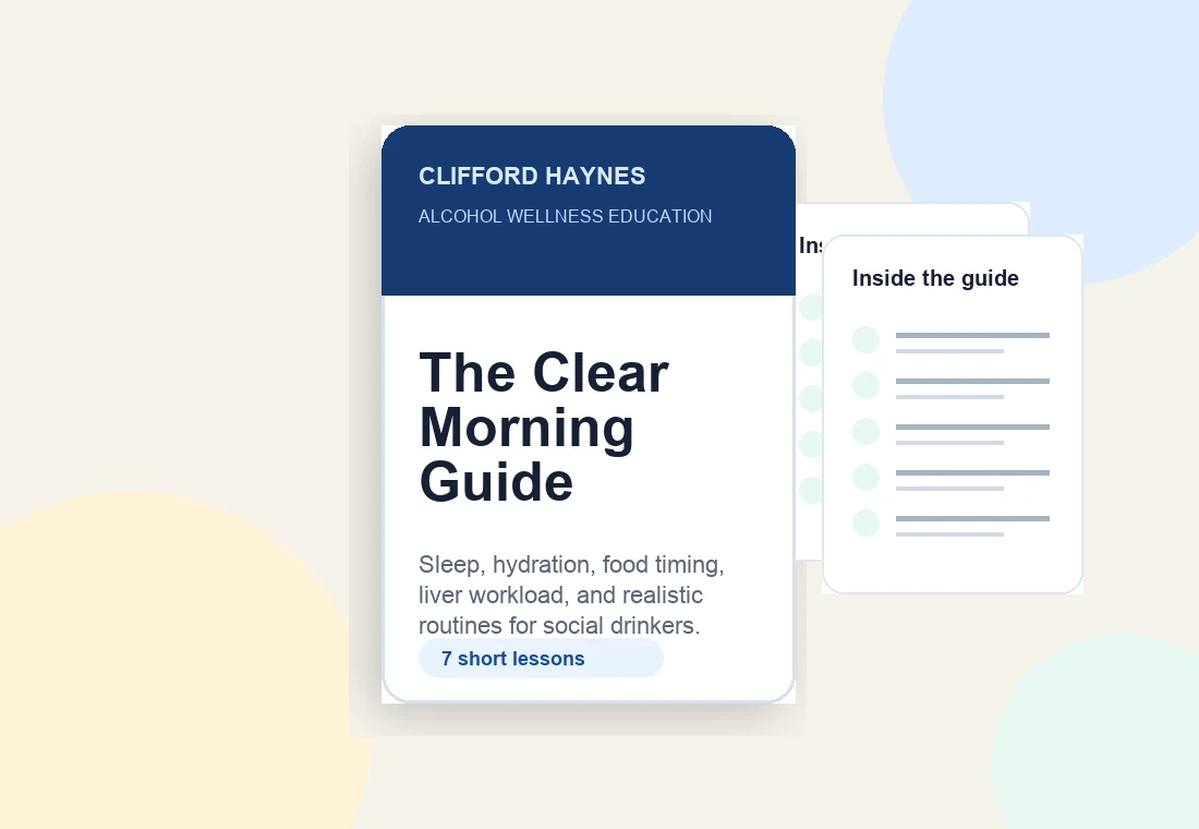Preview of The Clear Morning Guide cover and sample pages